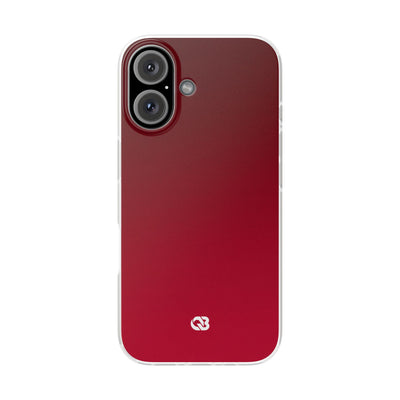 Red Lite Phone Case for iPhone - Crimson Velvet Fade