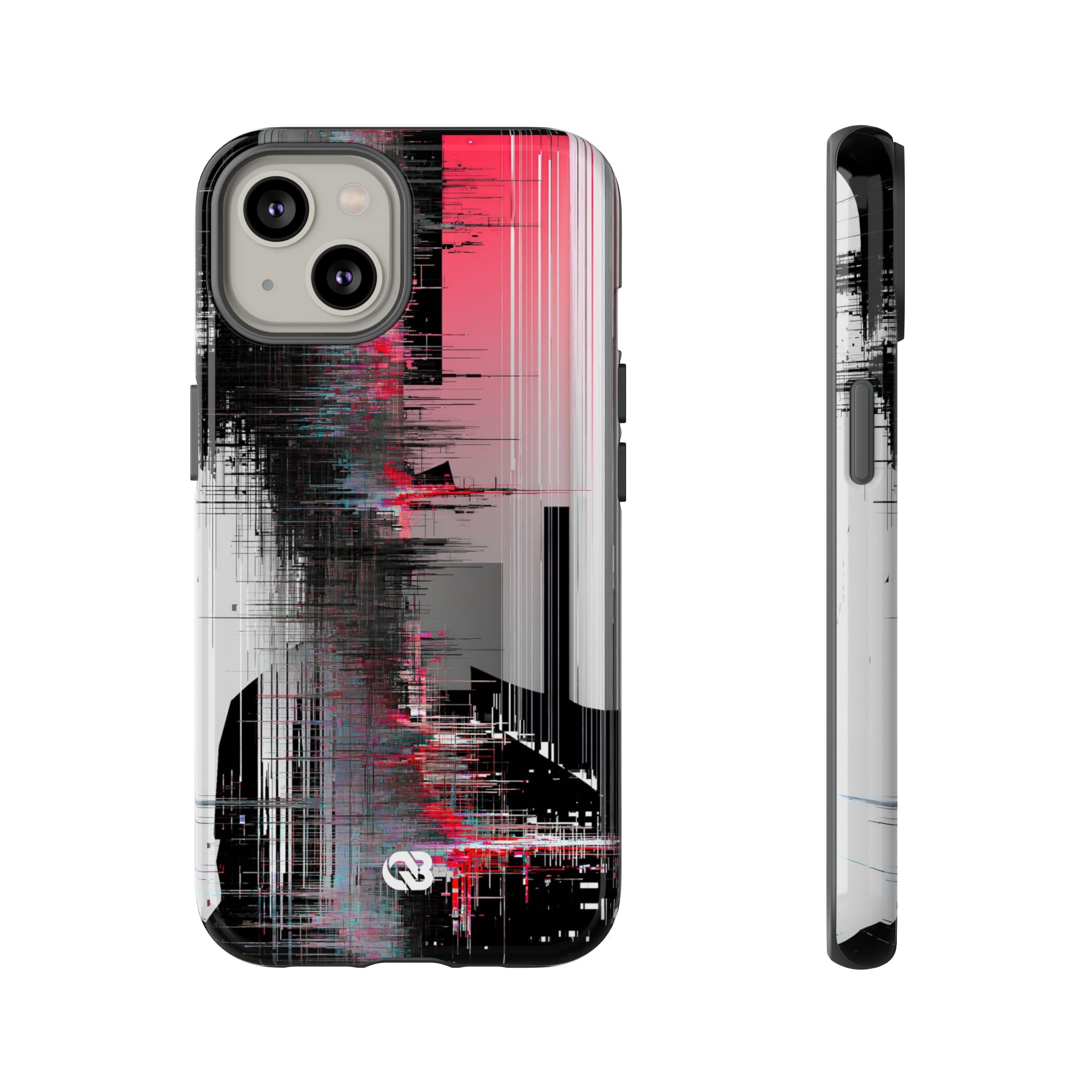 Black Tough Phone Case for iPhone - Crimson Data Leak