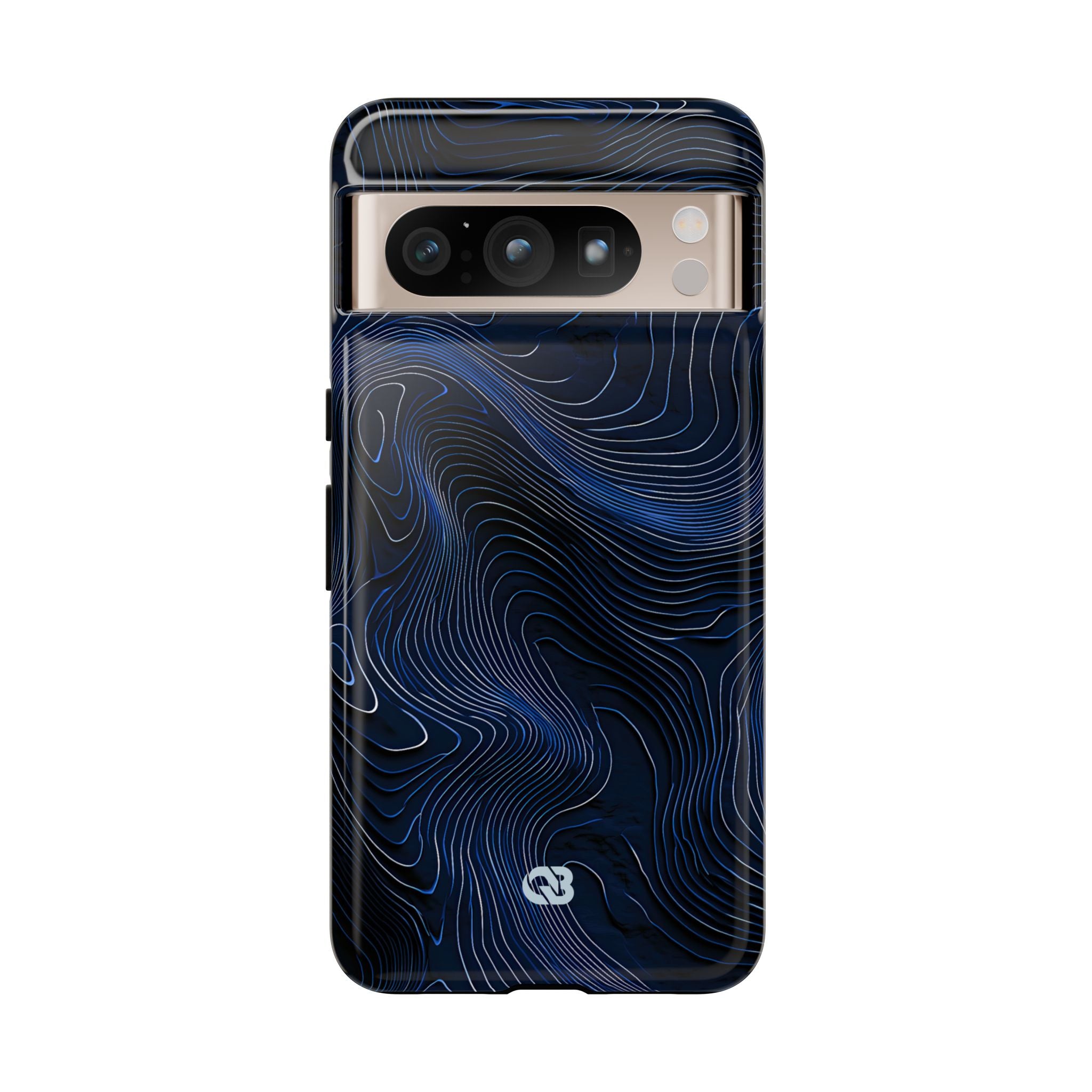 Blue Tough Phone Case for Google Pixel - Cobalt Contour Ridge