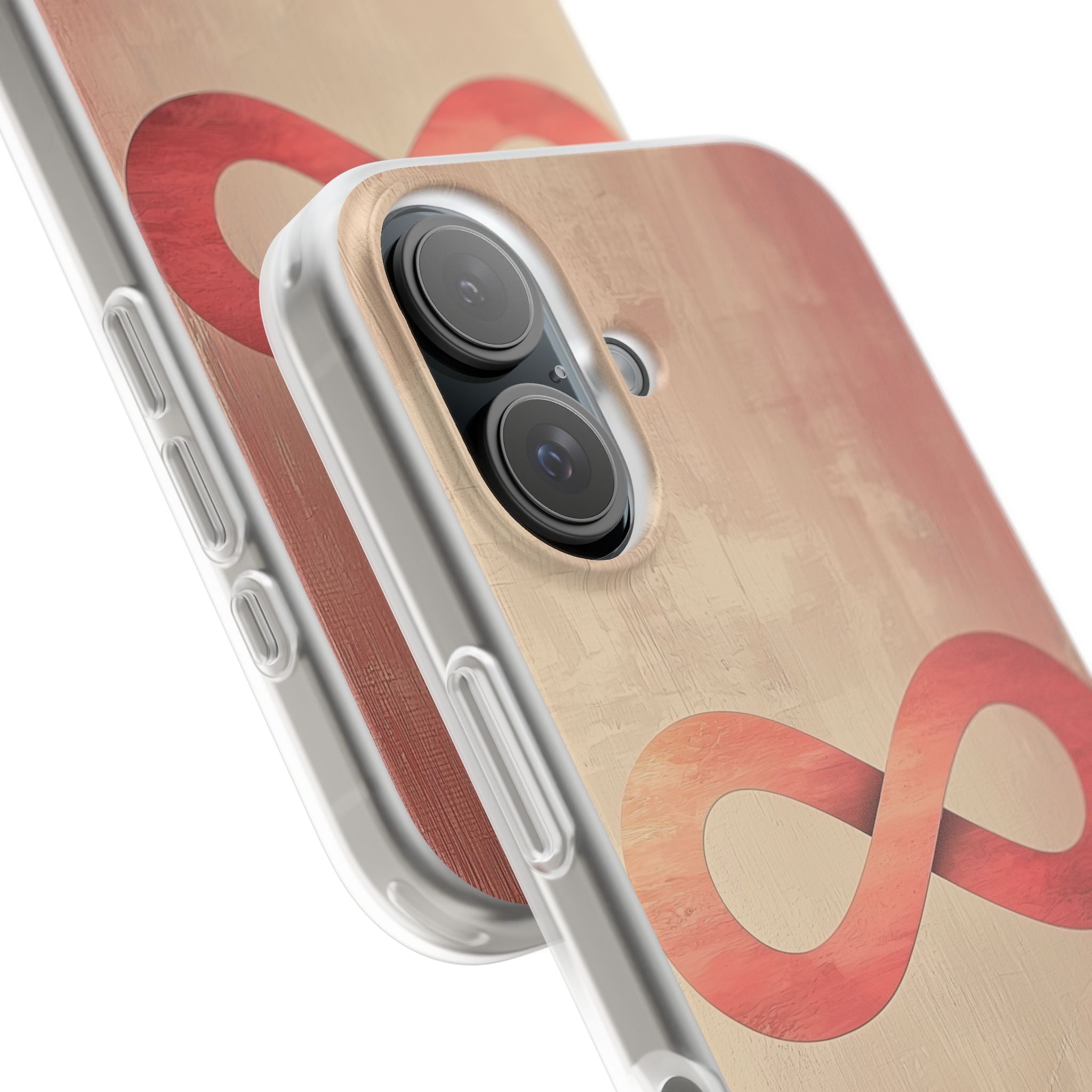 Terracotta Infinity Stroke · Soft Handyhülle für iPhone