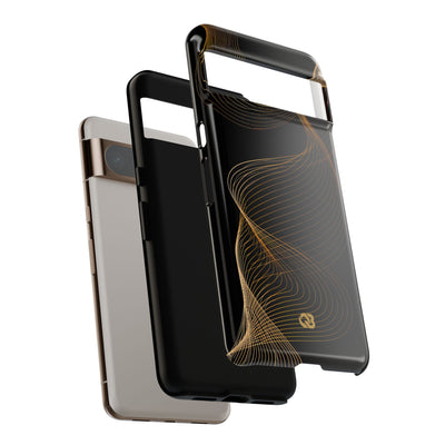 Gold Tough Phone Case for Google Pixel - Burnished Bronze Helix