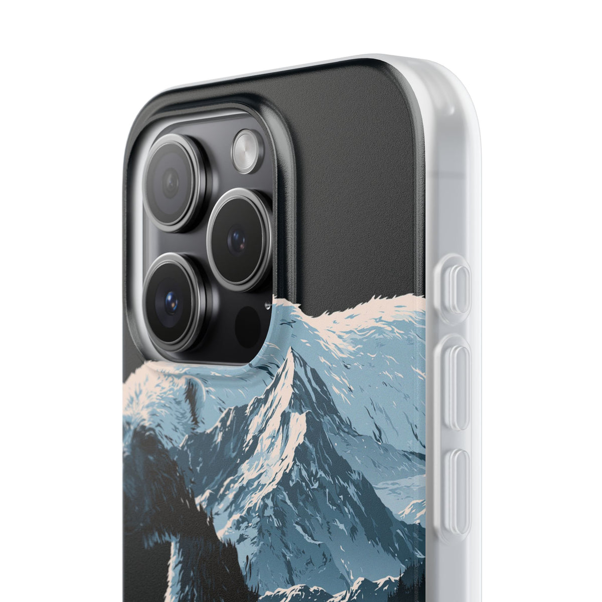 Nordic Arctic Bear · Lite Phone Case for iPhone ·  Black