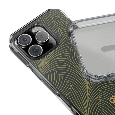 Green Impact MagSafe Phone Case for iPhone - Dark Olive Plume