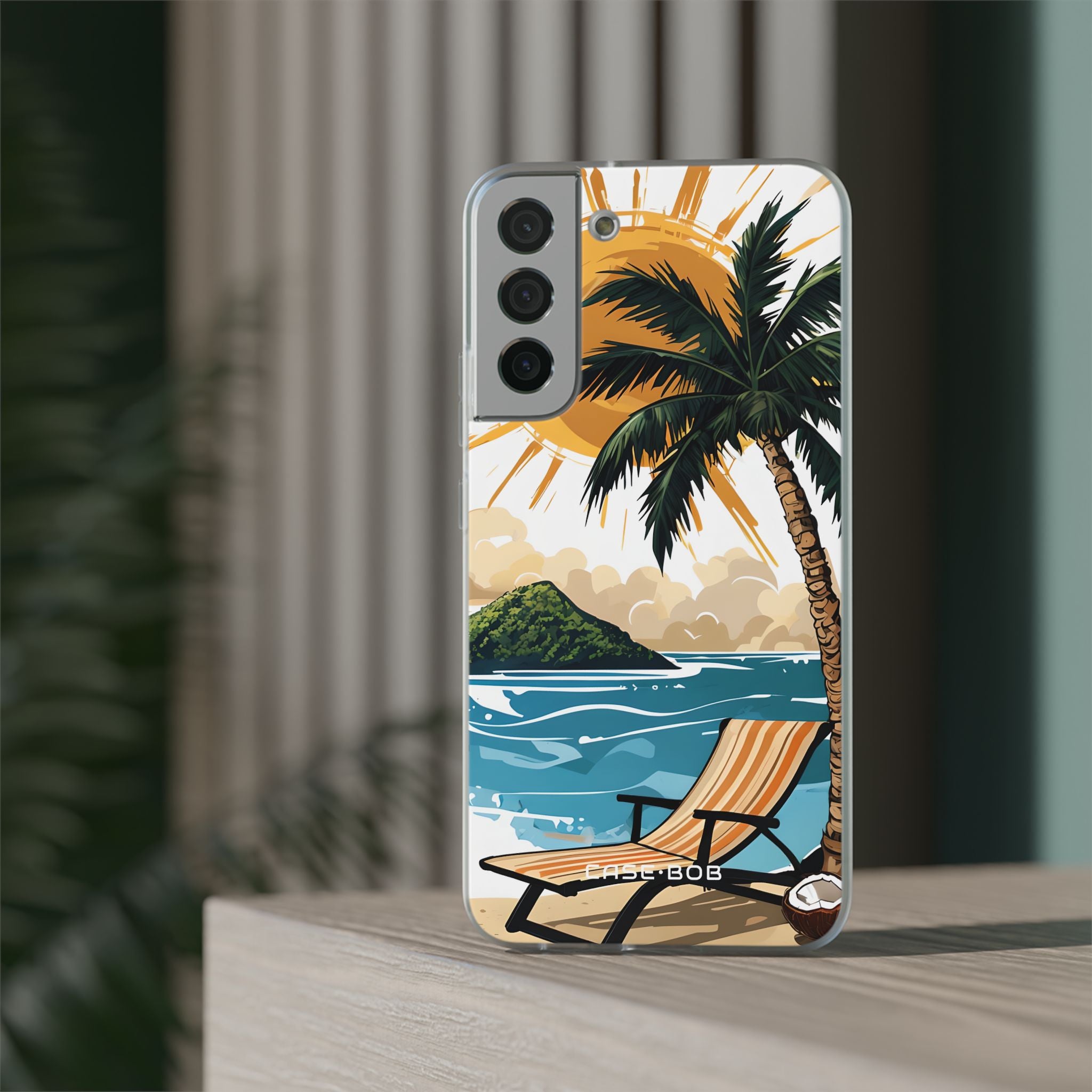 Sunny Palm Breeze Samsung S22 Plus Case - Soft