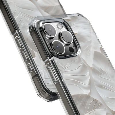 Sculpted Ivory Leaves · Impact Phone Case for iPhone · Magsafe