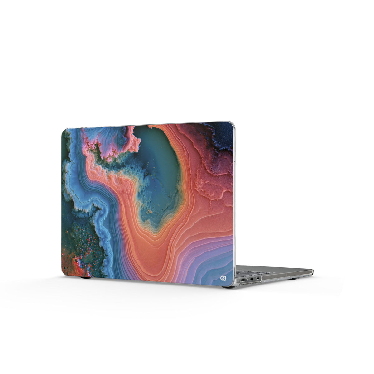 Luminous Resonance · Clear Hard Case for MacBook · Blue