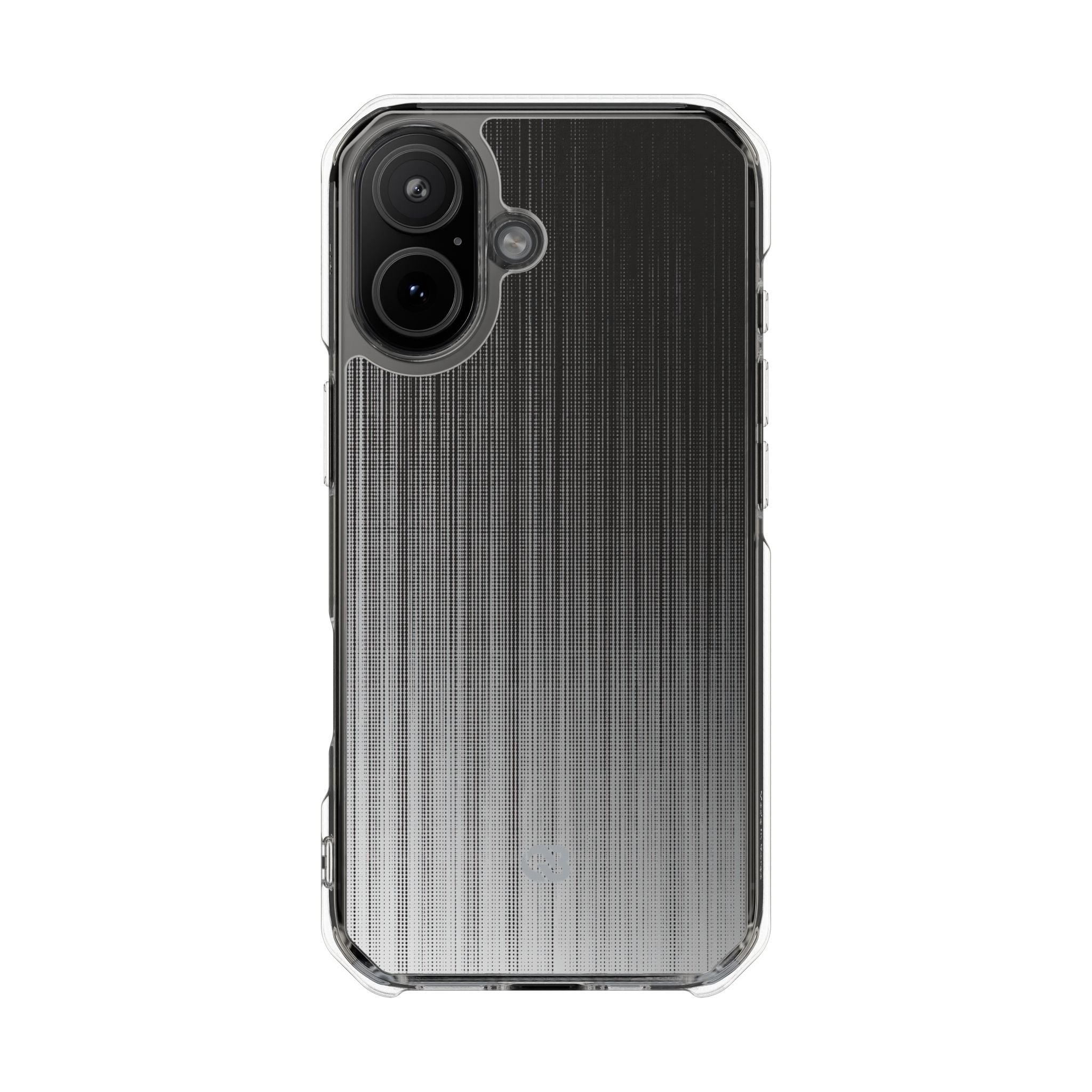 Grey Impact MagSafe Phone Case for iPhone - Static Vertical Dither