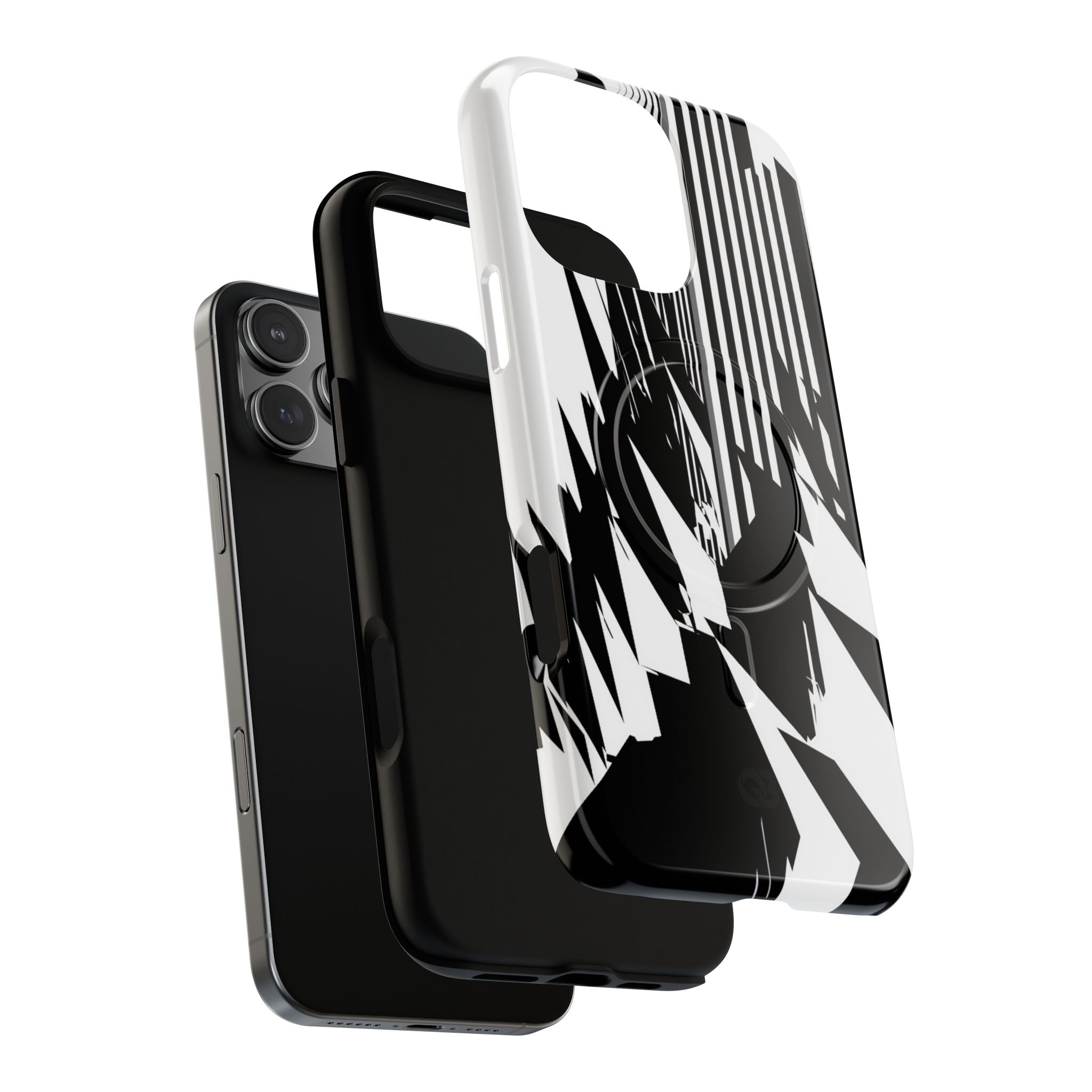White Tough 2.0 Magsafe Phone Case for iPhone - Shattered Vector Spire