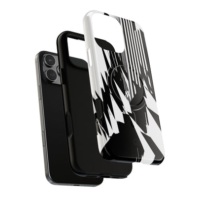 White Tough 2.0 Magsafe Phone Case for iPhone - Shattered Vector Spire