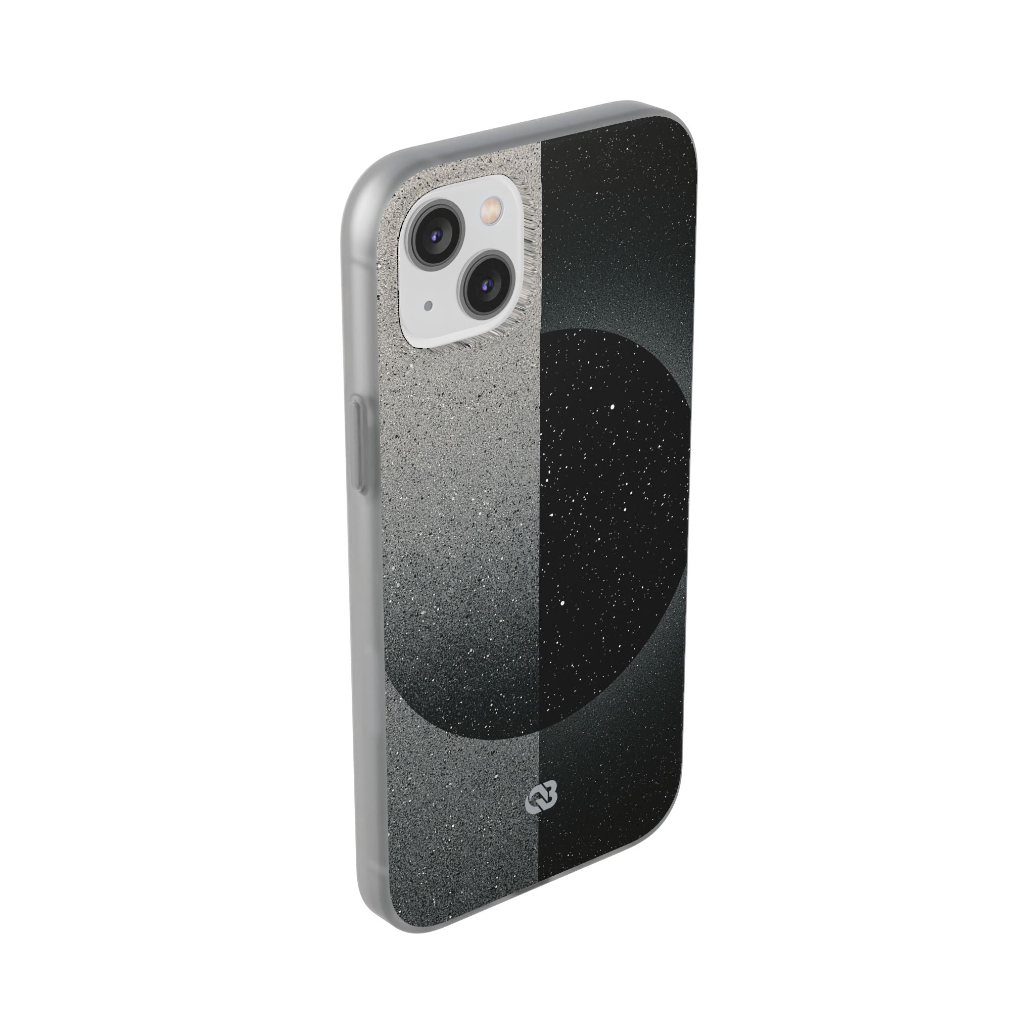 Black Lite Phone Case for iPhone - Lunar Static Orbit