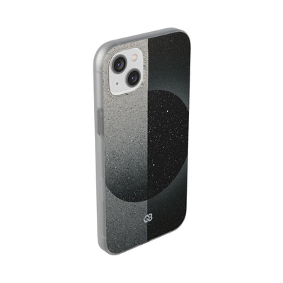 Black Lite Phone Case for iPhone - Lunar Static Orbit