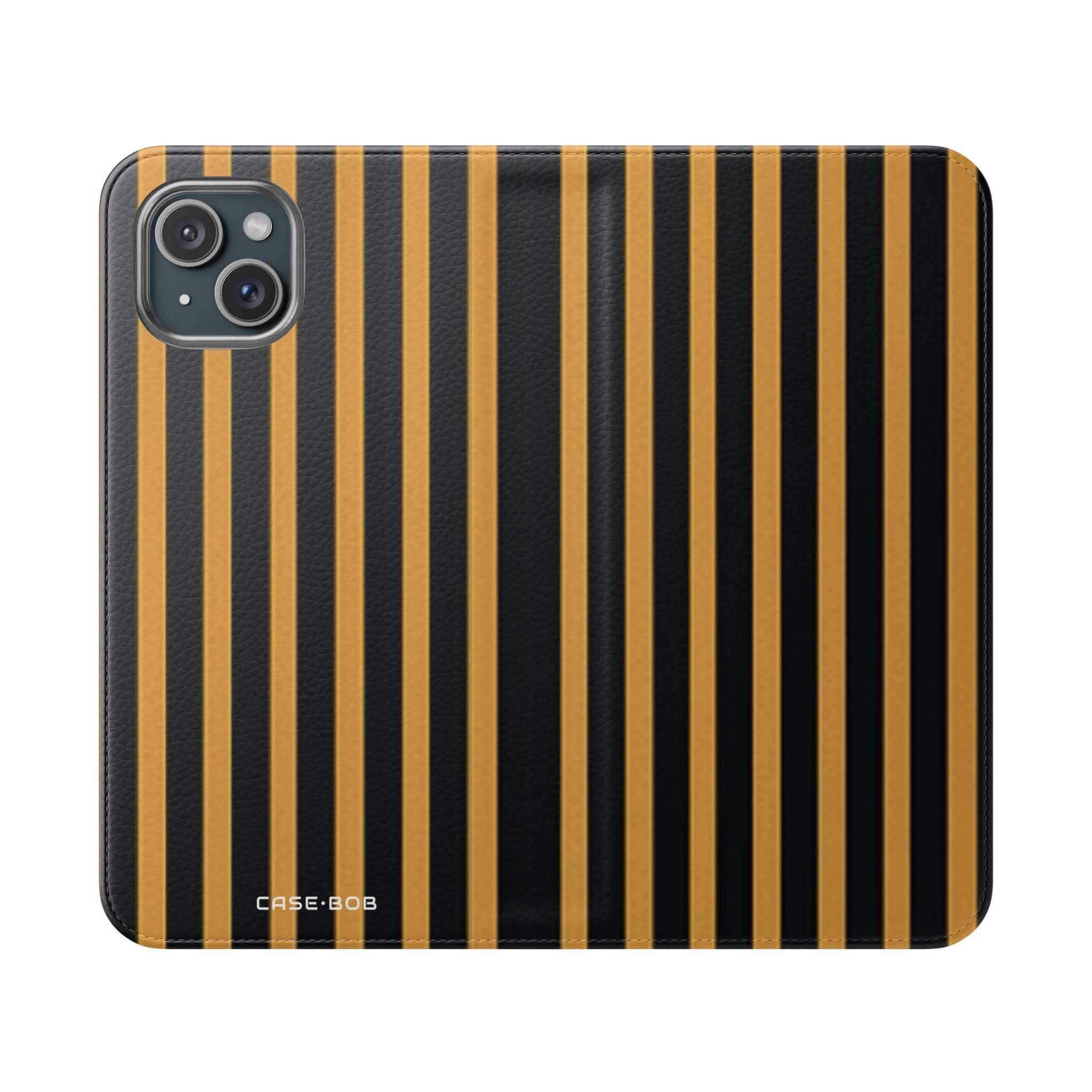 Golden Stripes - iPhone 15 Plus Case - Wallet