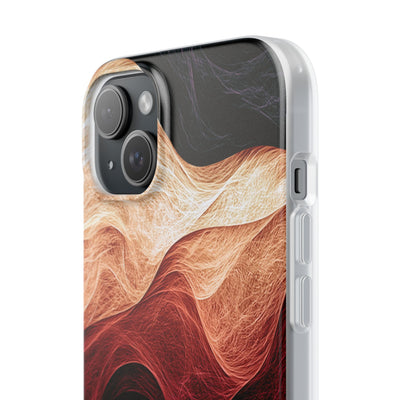 Ember Wave Dispersion · Lite Phone Case for iPhone ·  Red