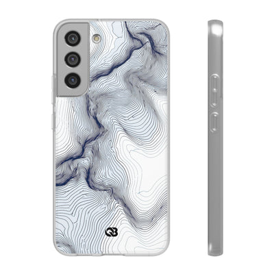 White Lite Phone Case for Samsung - Nordic Ridge Topo