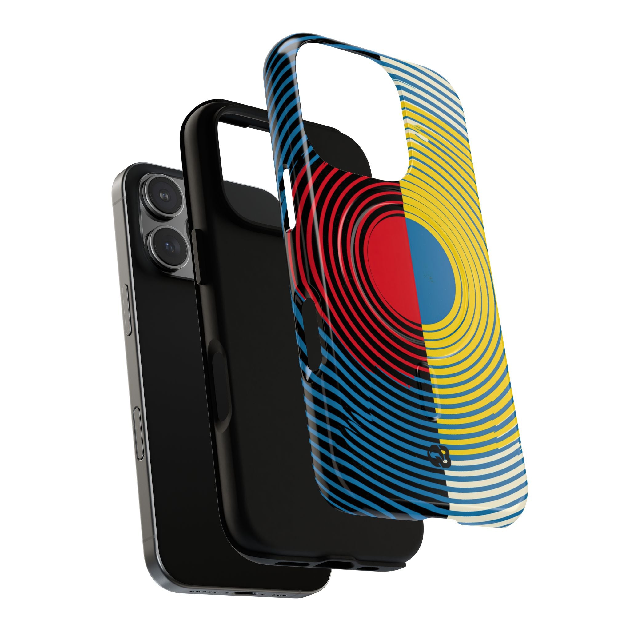 Blue Tough 2.0 Magsafe Phone Case for iPhone - Primary Circuit Orbit
