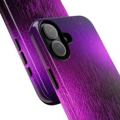 Violet Cyber Circuit · Tough Phone Case for iPhone · Purple