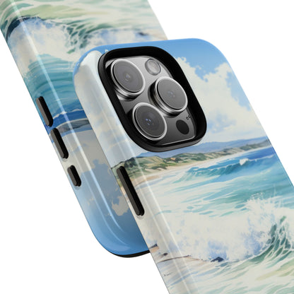 Foamy Wave Breeze iPhone 16 Pro Max Case - Tough