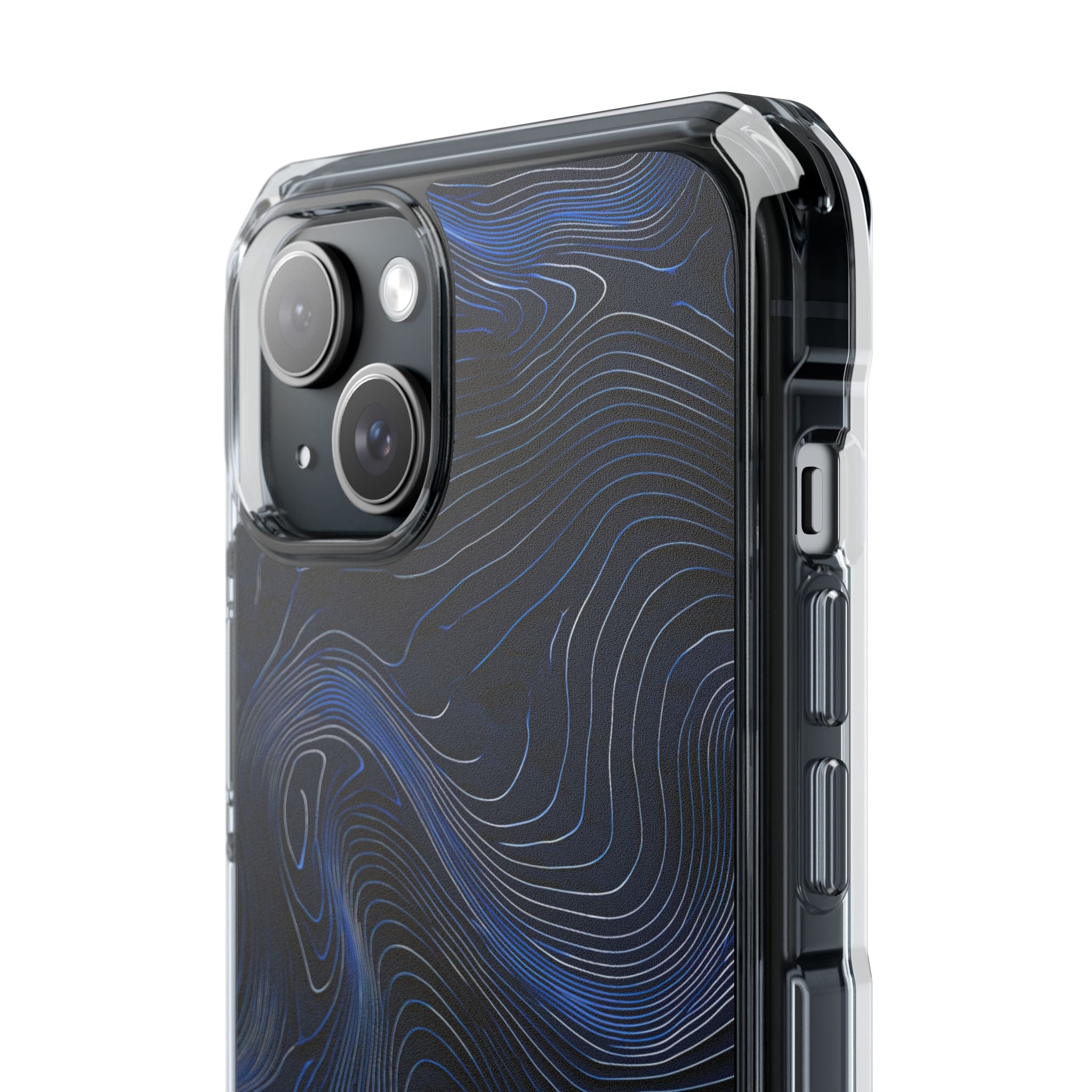 Blue Impact MagSafe Phone Case for iPhone - Cobalt Contour Ridge