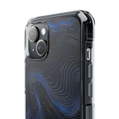 Blue Impact MagSafe Phone Case for iPhone - Cobalt Contour Ridge