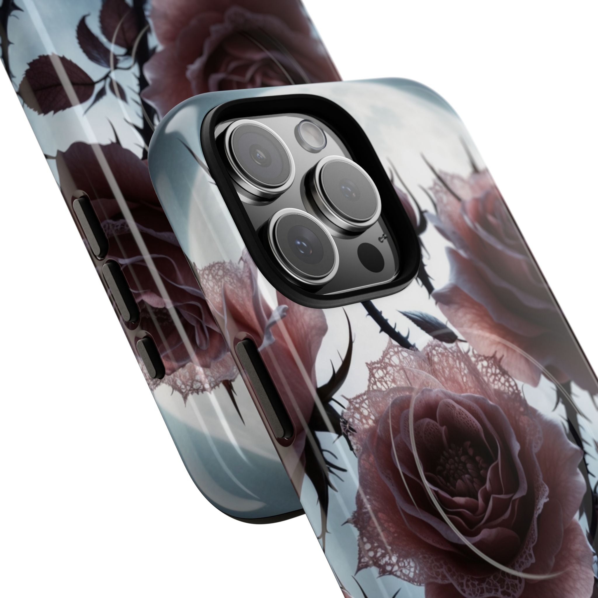 Lunar Lace Petals · Tough+ Handyhülle für iPhone · Magsafe