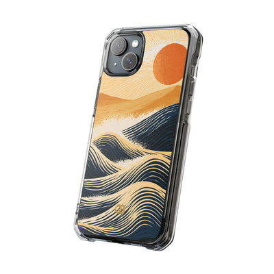 Blue Impact MagSafe Phone Case for iPhone - Kyoto Cresting Tide