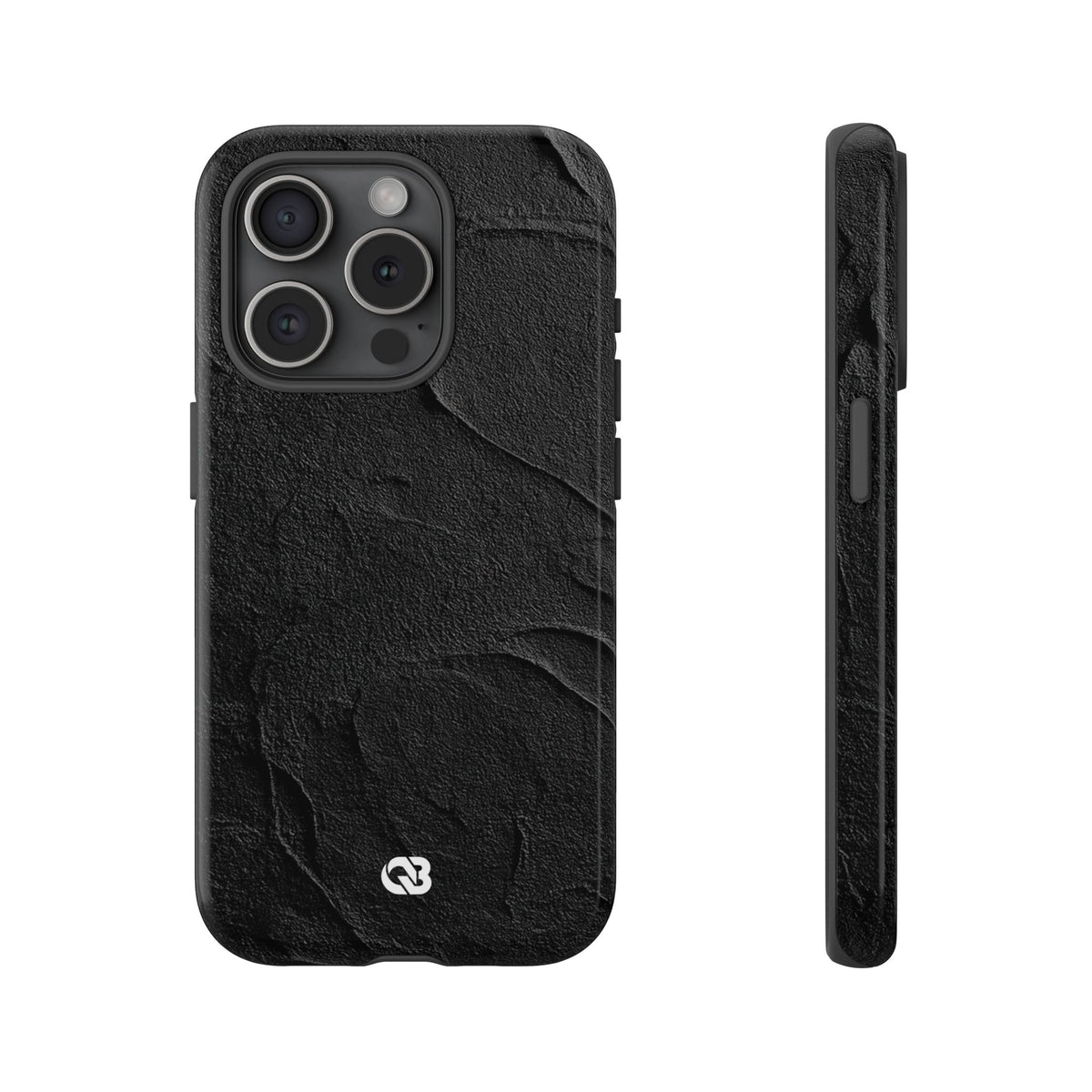 Obsidian Stucco Relief · Tough Phone Case for iPhone · Black
