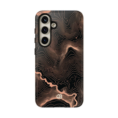 Mesa Elevation Contour · Tough Phone Case for Samsung · Black