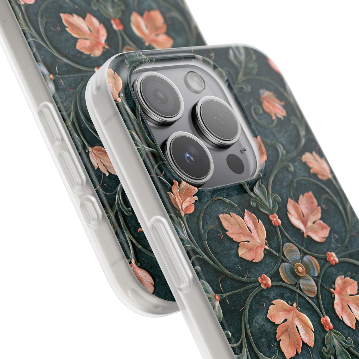 Florentine Rose Arabesque · Lite Phone Case for iPhone ·  Green
