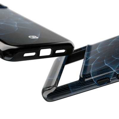 Blue Tough Phone Case for Google Pixel - Cobalt Geometric Bloom