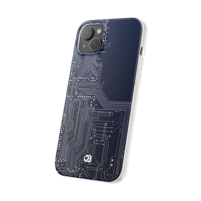 Blue Lite Phone Case for iPhone - Cobalt Data Stream