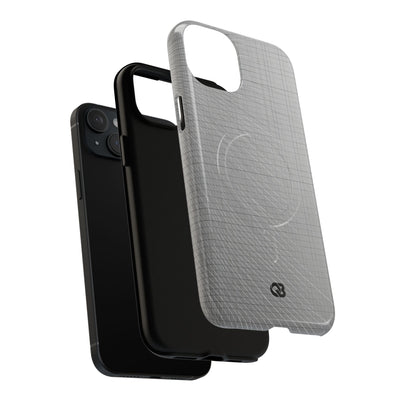 Grey Tough 2.0 Magsafe Phone Case for iPhone - Chrome Mesh Warp