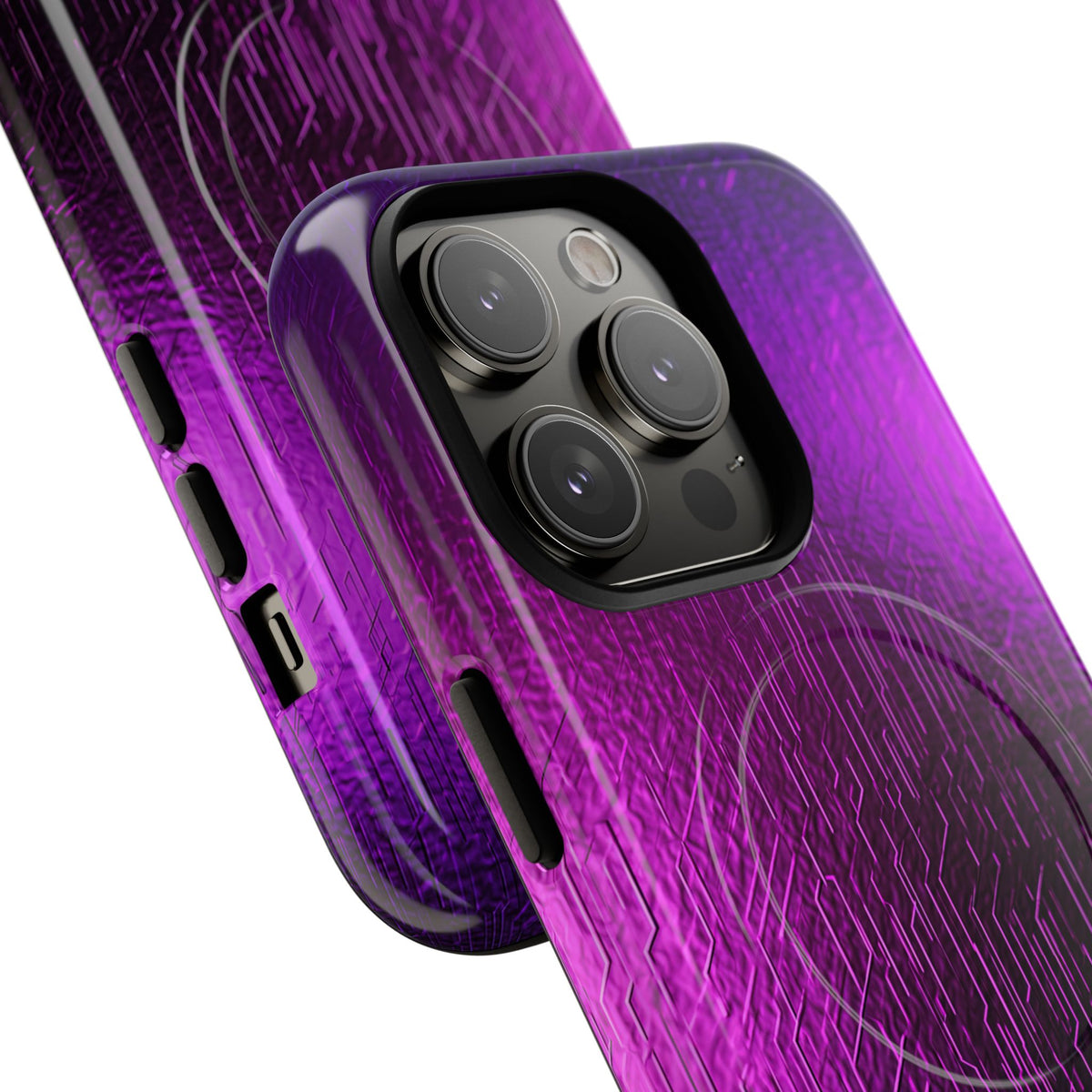 Violet Cyber Circuit · Tough 2.0 Magnetic Phone Case for iPhone · Purple