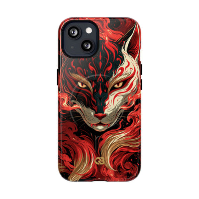 Crimson Kitsune Spirit · Tough 2.0 Magnetic Phone Case for iPhone · Red