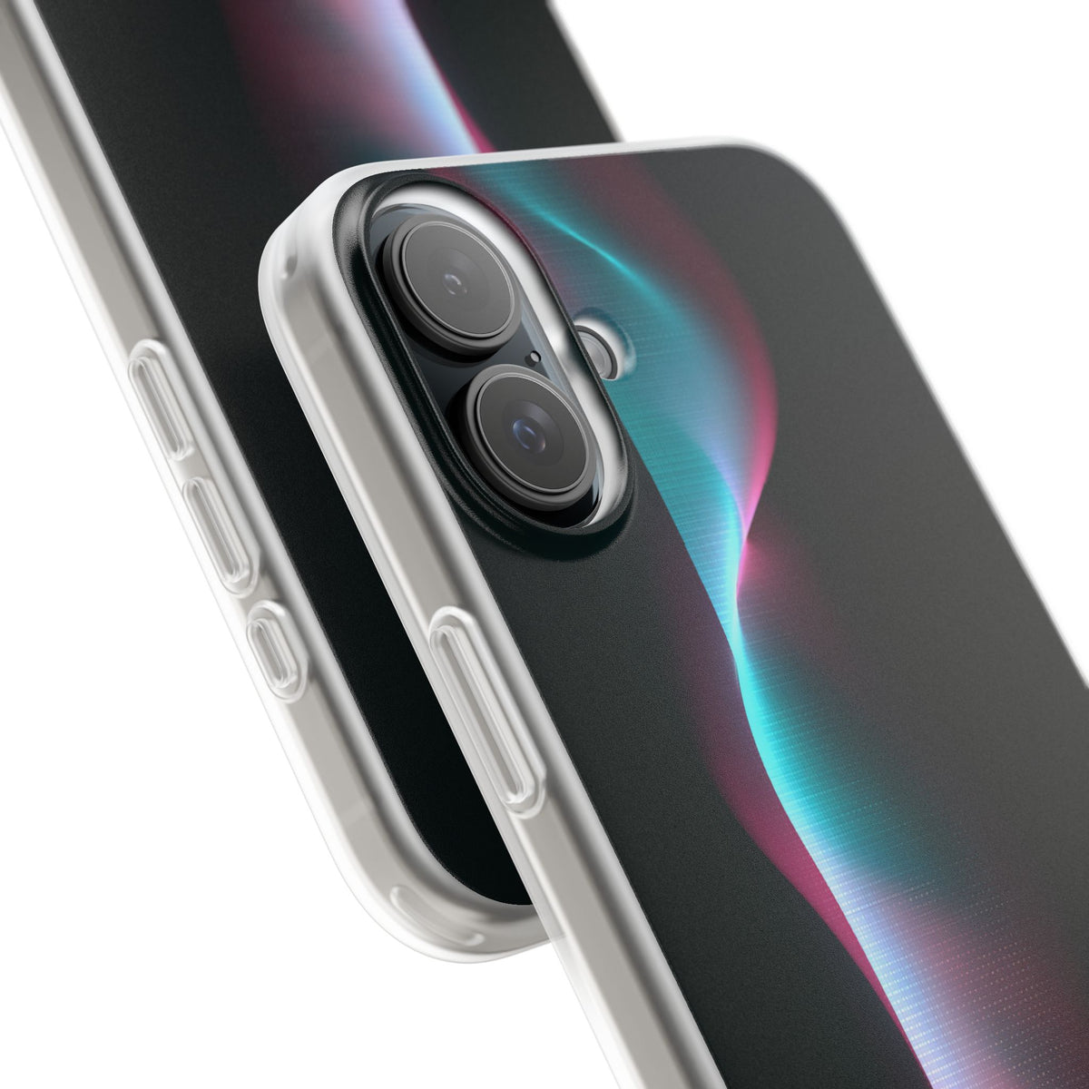 Neon Pixel Flow · Lite Phone Case for iPhone ·  Black