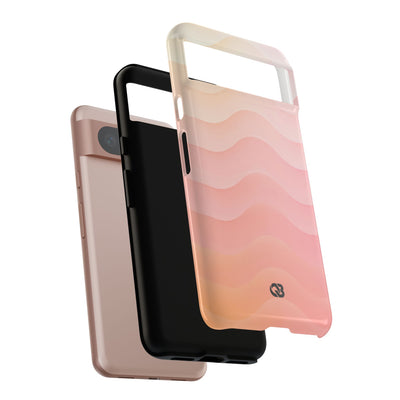 Blush Horizon Waves · Tough Phone Case for Pixel ·  Pink