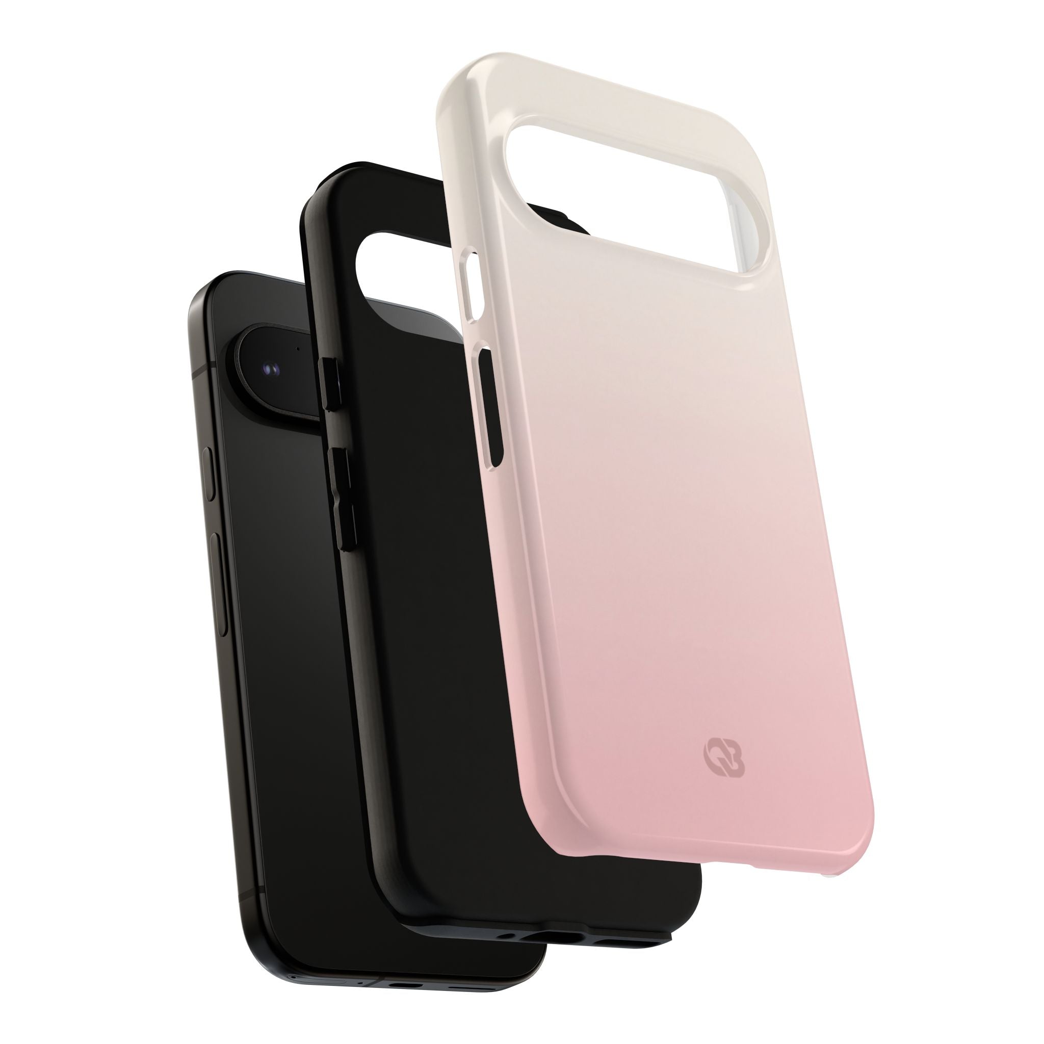 Pink Tough Phone Case for Google Pixel - Frosted Blush Horizon