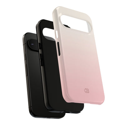 Pink Tough Phone Case for Google Pixel - Frosted Blush Horizon