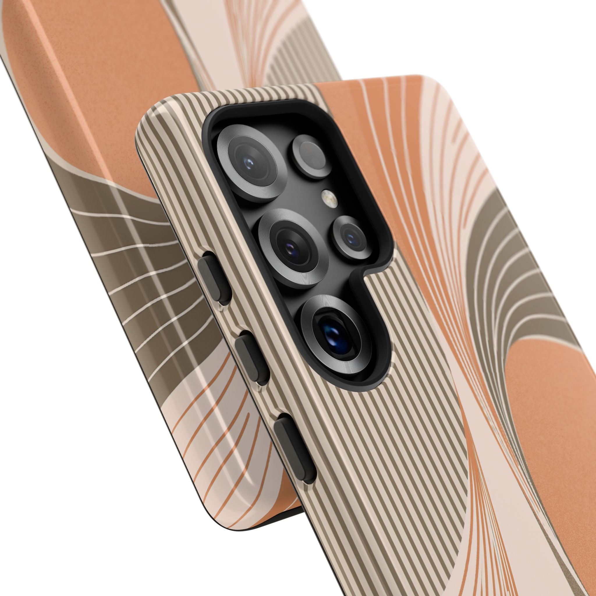 Orange Tough Phone Case for Samsung - Desert Arc Horizon