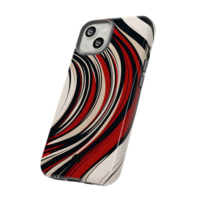 Karmesin Fluss Wellen · Tough Handyhülle für iPhone