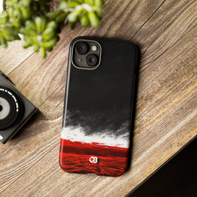 Crimson Void · Tough Phone Case for iPhone · Black