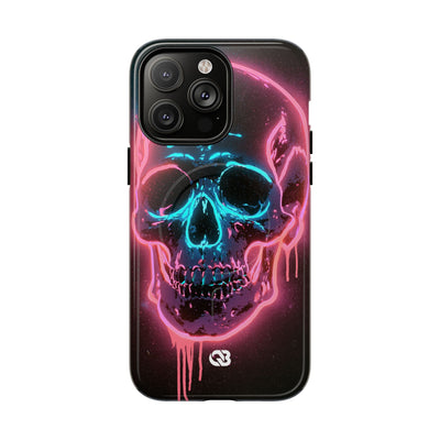 Neon Drip Skull · Tough 2.0 Magnetic Phone Case for iPhone · Black