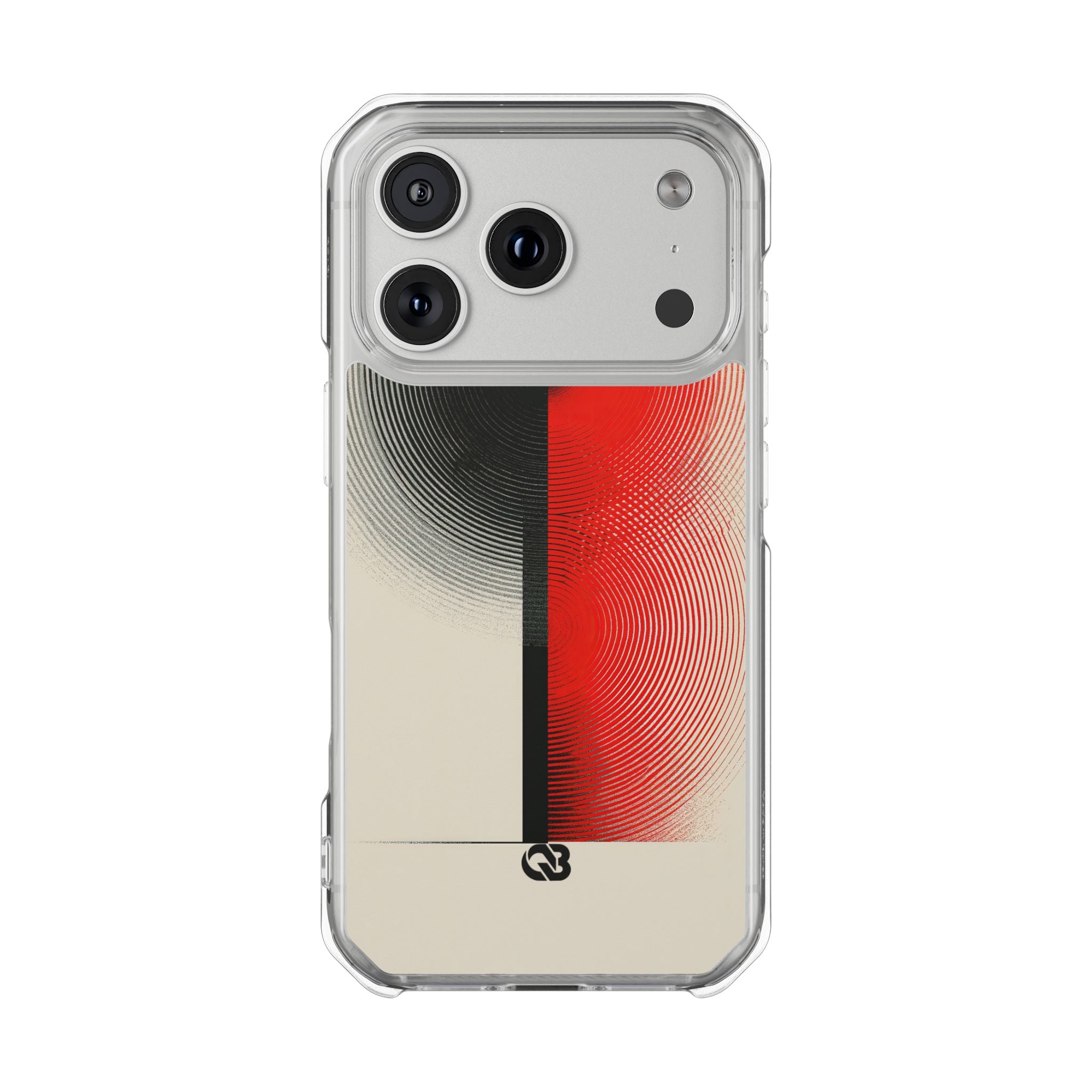 Red Impact MagSafe Phone Case for iPhone - Split Signal Red