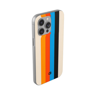 Retro Racing Stripes · Soft Phone Case for iPhone