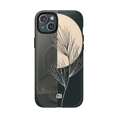 Black Tough 2.0 Magsafe Phone Case for iPhone - Obsidian Sand Willow