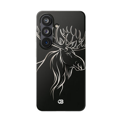 Nordic Moose Contour · Lite Phone Case for Samsung · Black