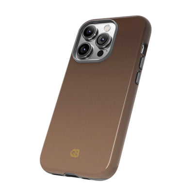 Brown Tough Phone Case for iPhone - Smoked Caramel Fade