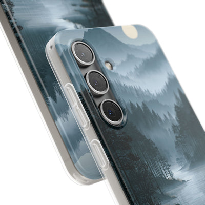 Silent Nordic Fjord · Lite Phone Case for Samsung · Blue