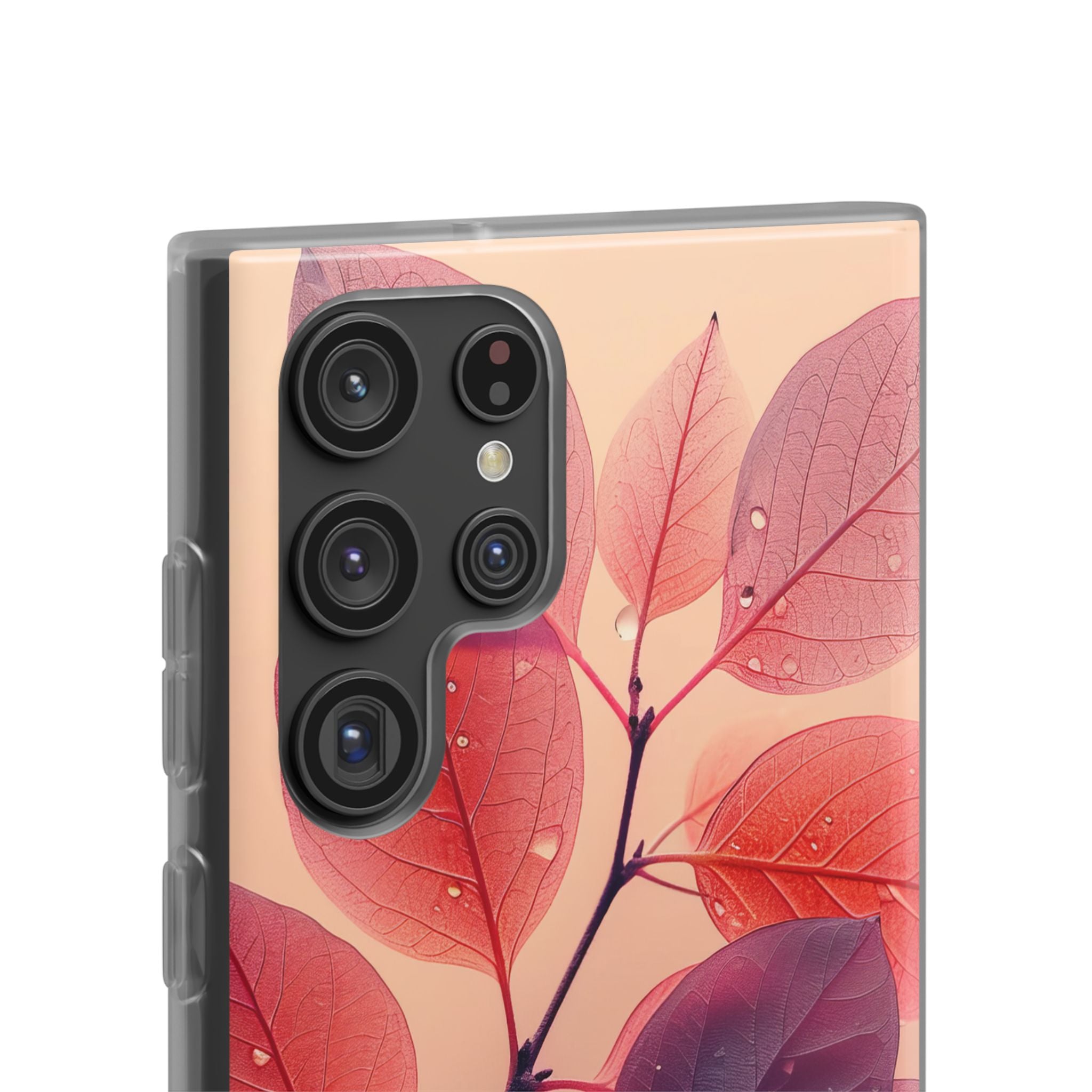 Dewy Magenta Foliage · Soft Phone Case for Samsung