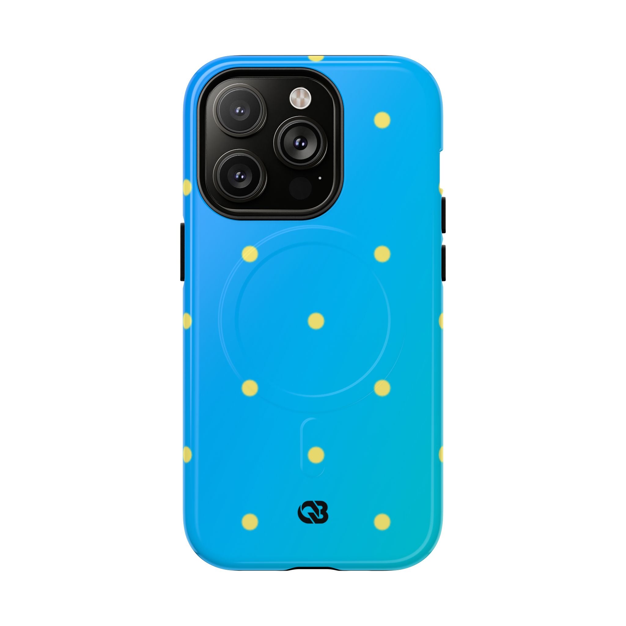 Cyan Sun Dots · Tough+ Phone Case for iPhone · Magsafe