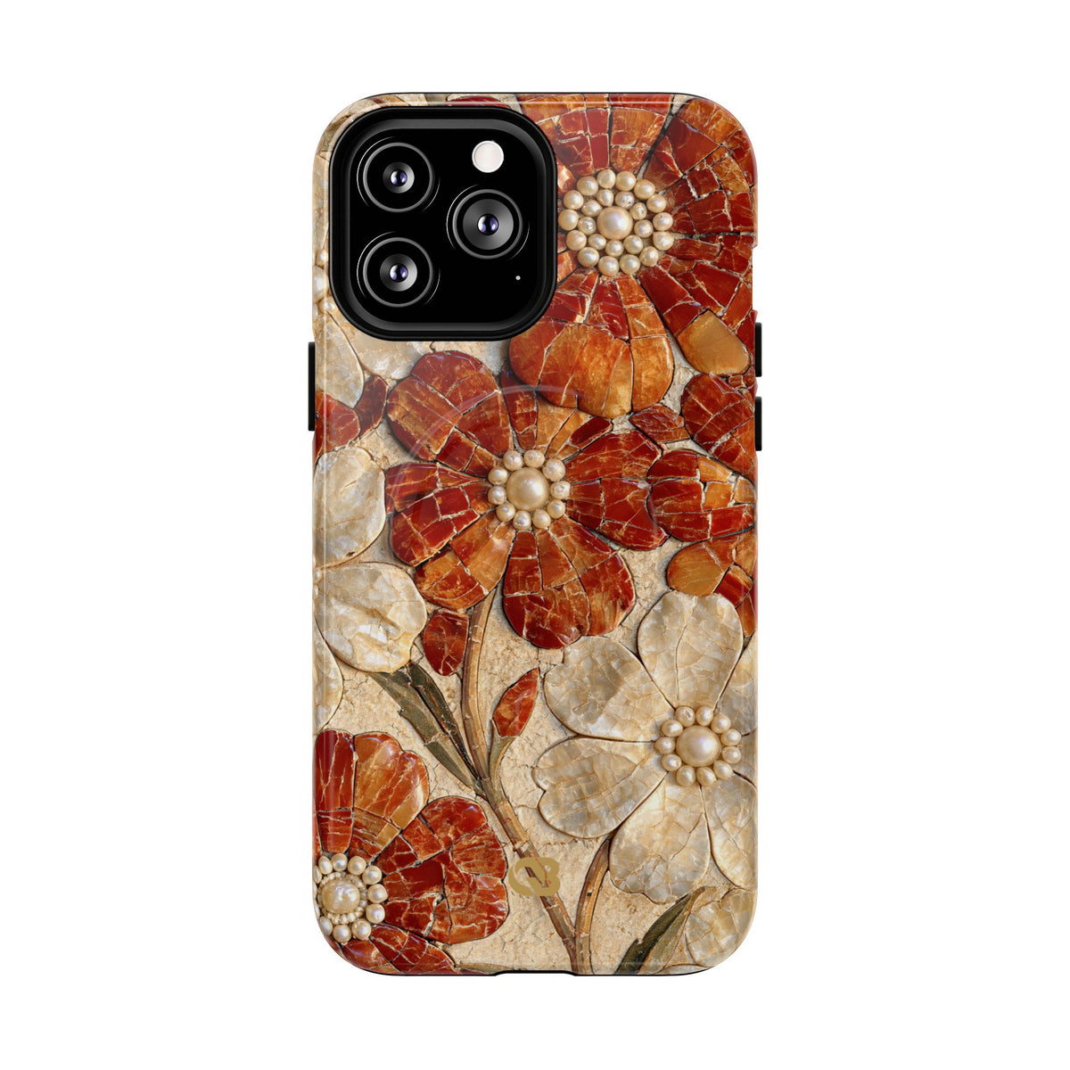 Carnelian Pearl Bloom · Tough 2.0 Magnetic Phone Case for iPhone · Orange